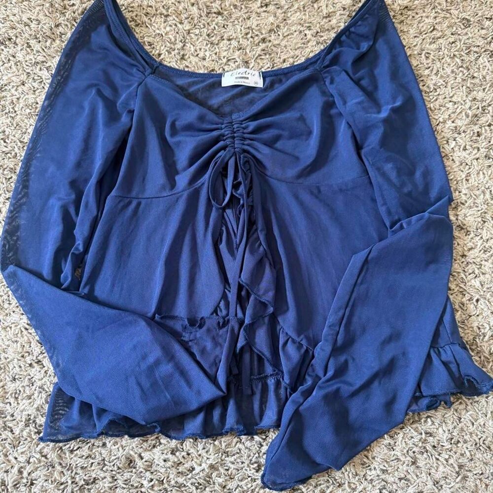 Unbranded Women's Navy and Blue Blouse